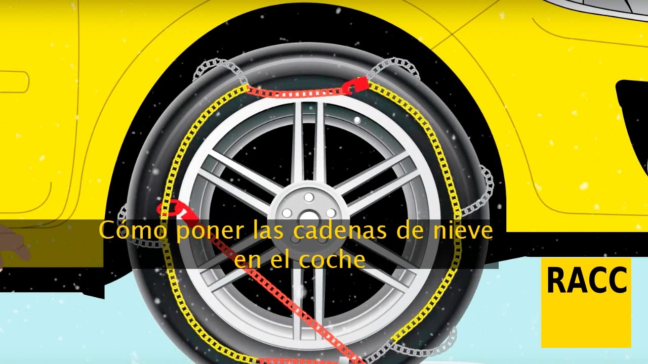 Cómo poner las cadenas de nieve en el coche