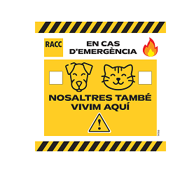 Etiqueta emergencia incendi animals Etiqueta emergencia incendi animals