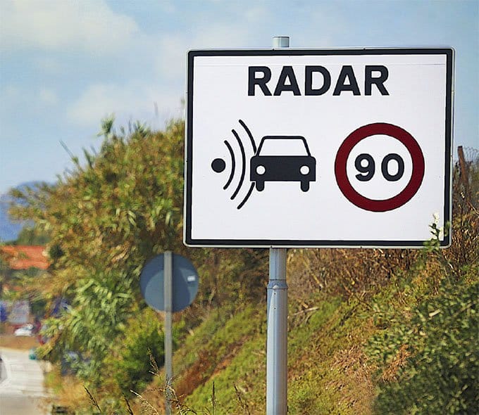 senyalització dels radars