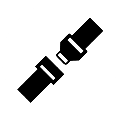 Cinturón Icono del cinturón de seguridad de un coche